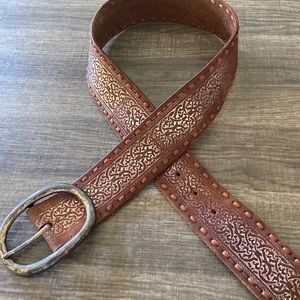 Vintage Streets Ahead Leather Celtic/Irish belt